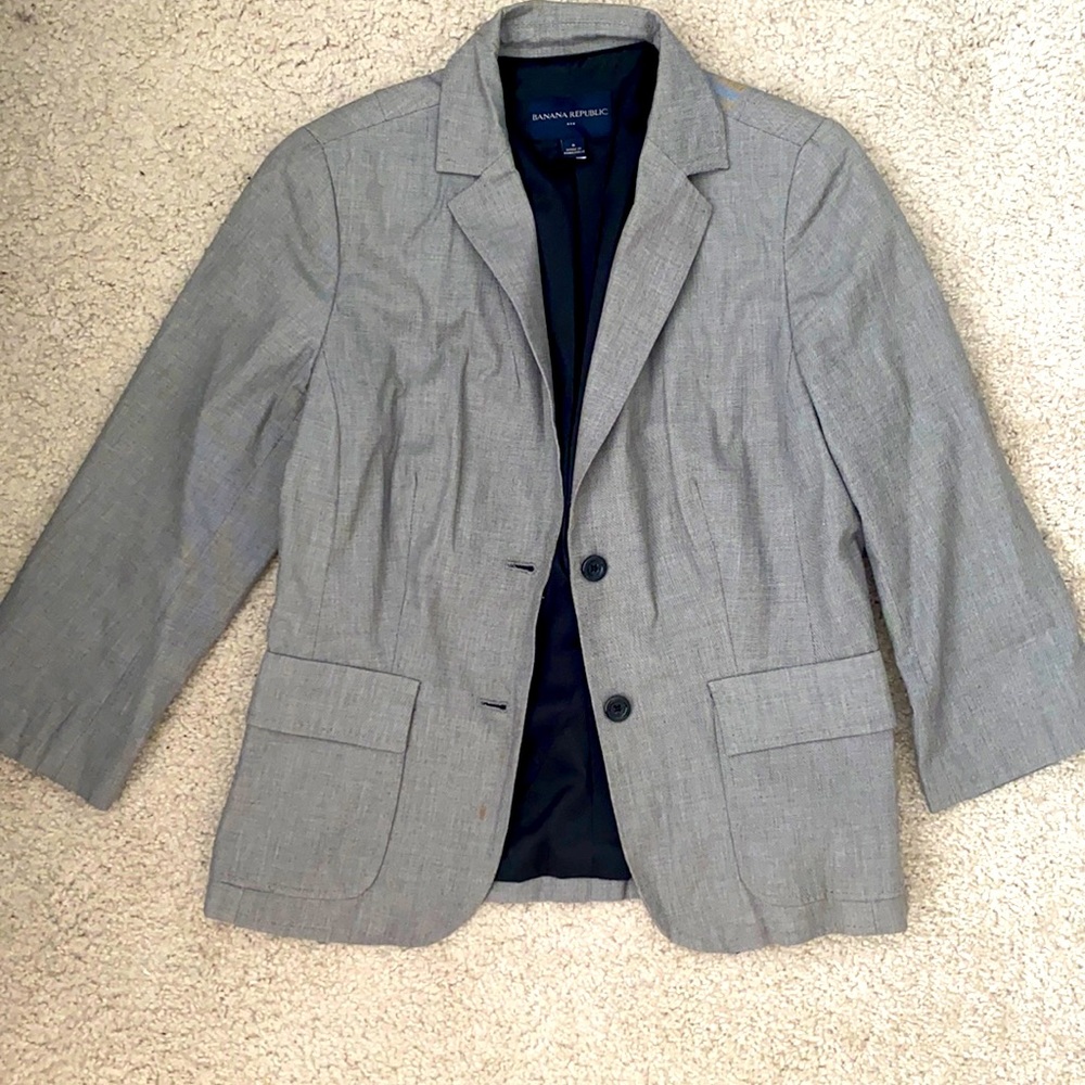 Grey, professional, banana republic size 6 blazer